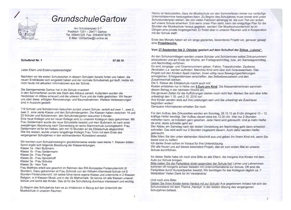 Schulbrief 07.09.2010