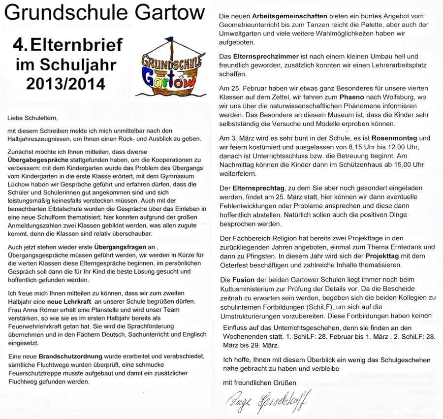 Schulbrief 4